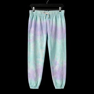 Arizona Jeans Co Girls Blue Tie Dye Jogger Sweatpants, L